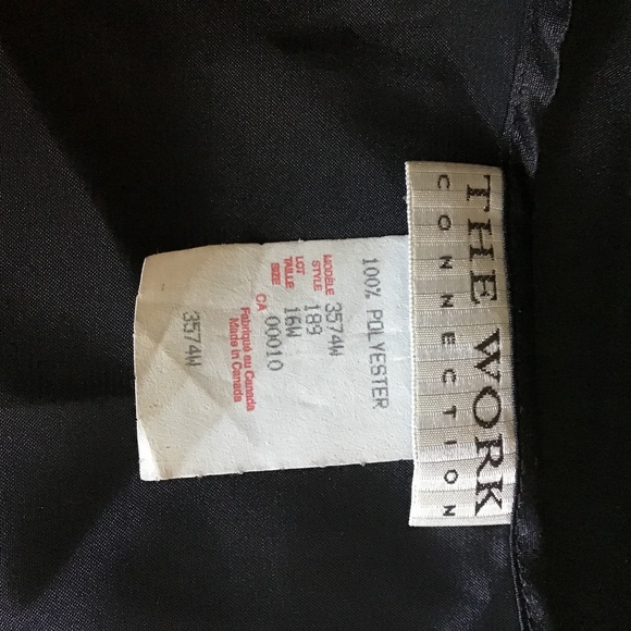 Vintage 90’s, NWOT black satin top - Picture 5 of 5